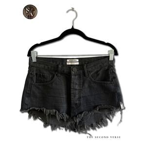 One Teaspoon Black Bonita Low Waist Black Skirt Size 26